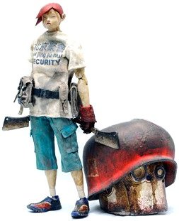 Elite Hatchery Guard - Beijing Gathering Exclusive figure by Ashley Wood, produced by Threea. Front view.