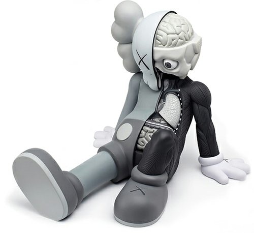 Resting Place - Mono figure by Kaws, produced by Medicom Toy. Front view.
