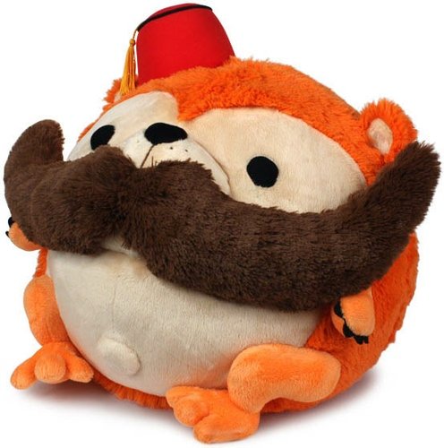 Fezzy Squishable figure by Andrew Bell, produced by Squishable Inc.. Front view.