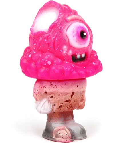Mr. Melty (Pink Zombie) figure by Buff Monster. Front view.