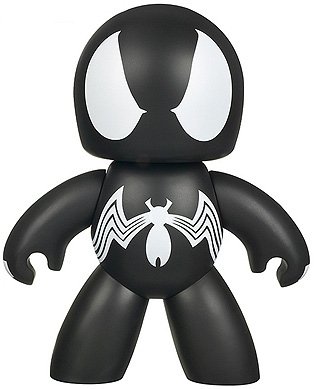 Spider-Man (Symbiote) figure, produced by Hasbro. Front view.