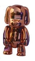 Metallic Dog Qee  figure, produced by Toy2R. Front view.