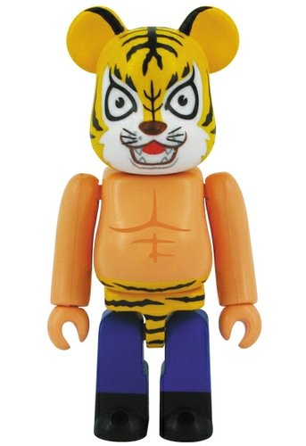 Tiger Mask - Hero Be@rbrick Series 27 figure, produced by Medicom Toy. Front view.