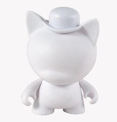 Mini Trikky figure, produced by Kidrobot. Front view.