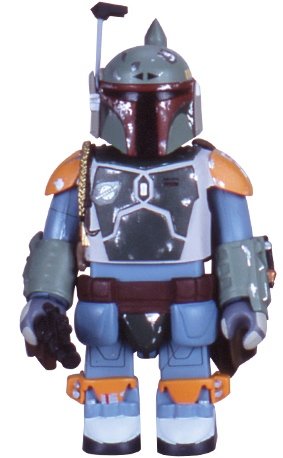 Kubrick Star Wars Boba Fett figure by Lucasfilm Ltd., produced by Medicom Toy. Front view.