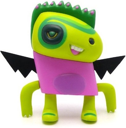 Yimmibites figure by Jon Burgerman, produced by Kidrobot. Front view.