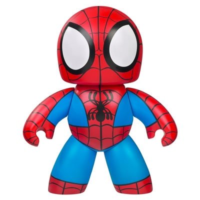 Spider-Man figure, produced by Hasbro. Front view.