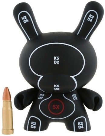 Target Dunny figure by Mr. Shane Jessup, produced by Kidrobot. Front view.