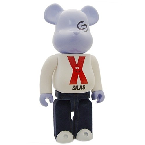 Be@rbrick Silas 400% - 10th Anniversary figure by James Jarvis, produced by Medicom Toy. Front view.