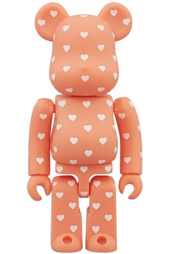 St. Valentines Day 2014 Be@rbrick 100% figure, produced by Medicom Toy. Front view.