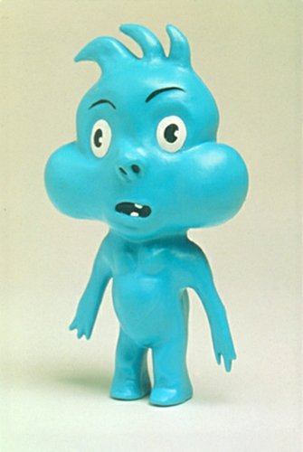 Blue Boy figure by Maria Kozic. Front view.