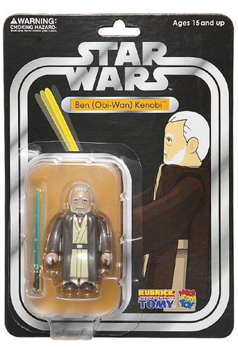 Ben (Obi-Wan) Kenobi figure by Lucasfilm Ltd., produced by Medicom Toy. Front view.