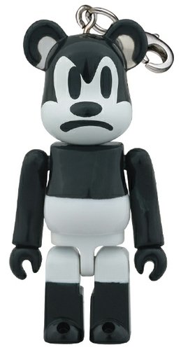 Stussy Oswald Be@rbrick 70% figure by Disney, produced by Medicom Toy. Front view.