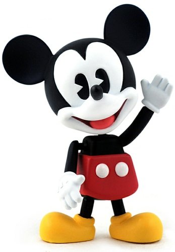 Mickey Mouse figure by Disney, produced by Hot Toys. Front view.