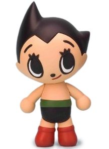 Astro Boy Atom figure by Play Set Products, produced by Organic Hobby, Inc. Front view.