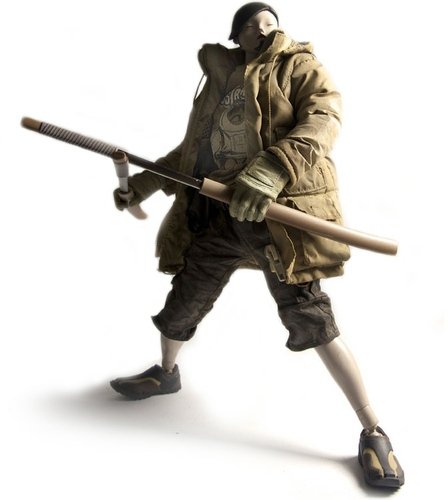 General Showa figure by Ashley Wood, produced by Threea. Front view.