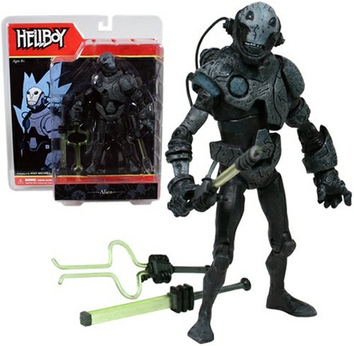 Alien figure by Mike Mignola, produced by Mezco Toyz. Front view.