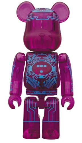 Tron Vintage Be@rbrick 100% figure, produced by Medicom Toy. Front view.
