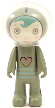 Lucius figure by Tara Mcpherson, produced by Kidrobot. Front view.