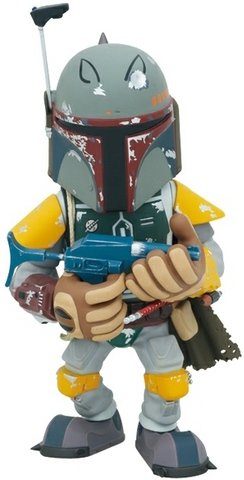 Boba Fett - VCD No. 129 figure by H8Graphix, produced by Medicom Toy. Front view.