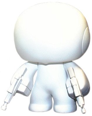 MiniCel - DIY figure by Rotobox, produced by Kuso Vinyl. Front view.