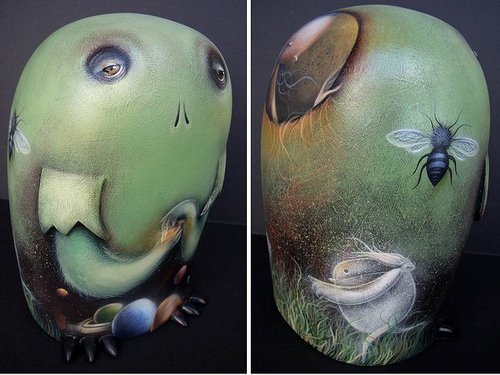 Celestial Marmalade figure by Dan May. Front view.