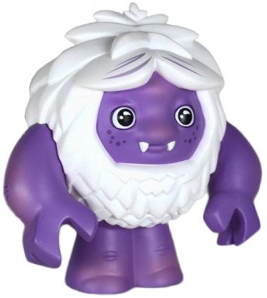Chipster - Purple figure by Scott Tolleson, produced by Stolle Art. Front view.