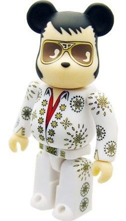Elvis Presley Be@rbrick 100% figure, produced by Medicom Toy. Front view.