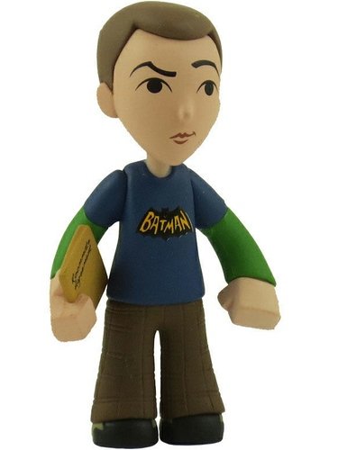 The Big Bang Theory Mystery Minis 2 - Sheldon Cooper (Batman) figure by Funko, produced by Funko. Front view.