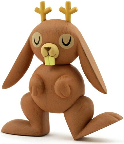 Jackalope figure by Amanda Visell, produced by Kidrobot. Front view.