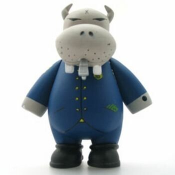 Sergeant OShea figure by Frank Kozik, produced by Kidrobot. Front view.