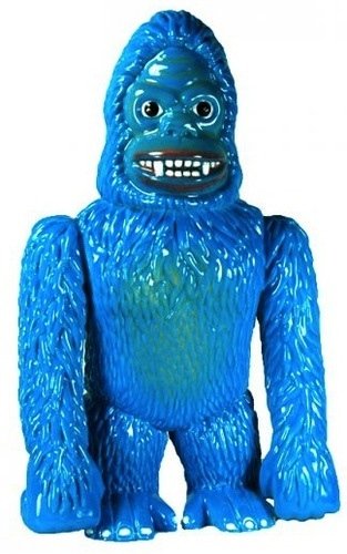 Ape Blue Figure figure by Miles Nielsen, produced by Munktiki. Front view.