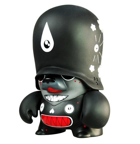 Dalek Trooper - Black Edition figure by Dalek, produced by Adfunture. Front view.