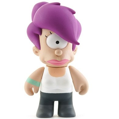 Leela figure by Matt Groening, produced by Kidrobot. Front view.