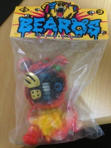 Mutant Bearos figure by Realxhead X Goccodo, produced by Realxhead. Front view.