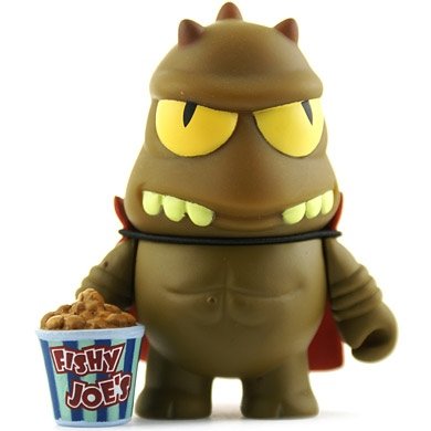 Lrrr figure by Matt Groening, produced by Kidrobot. Front view.