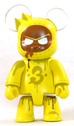 Artoyz Bear Yellow figure by Artoyz Originals, produced by Toy2R. Front view.