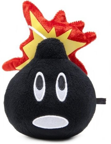 The Hundreds Adam Bomb Plush Figure figure, produced by The Hundreds. Front view.