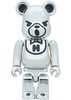 Hysteric Bear Be@rbrick 100% - Chrome