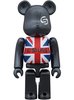 Union Jack Be@rbrick 100% - Black ver.