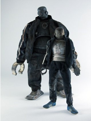 Fat Drown figure by Ashley Wood, produced by Threea. Front view.