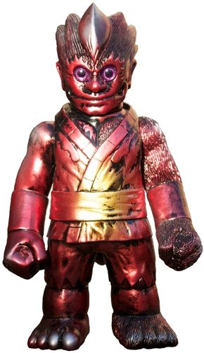 Shinto-San - Metallic Red & Gold rub figure by Realxhead, produced by Realxhead. Front view.