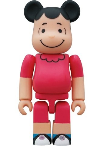 Lucy Be@rbrick 100% figure by Charles M. Schulz, produced by Medicom Toy. Front view.