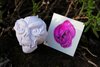 Skull Tattoos - Flaming Skull - Purple