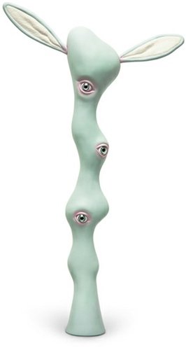 YHWH Blue figure by Mark Ryden, produced by Necessaries Toy Foundation. Front view.