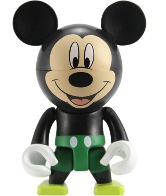 Mickey Mouse Trexi (Green) figure by Disney, produced by Play Imaginative. Front view.