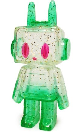 Nut - Clear Green Lamé figure by P.P.Pudding (Gen Kitajima), produced by P.P.Pudding. Front view.