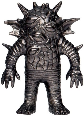 Neo Eyezon Metal Kaiju - Black Nickel figure by Mark Nagata, produced by Toy Art Gallery . Front view.