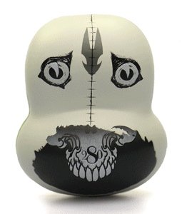 The Cowl  figure by Greg Craola Simkins, produced by Munky King. Front view.