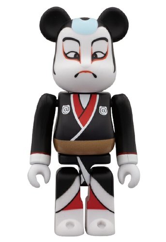 Kabuki Be@rbrick 100% figure, produced by Medicom Toy. Front view.